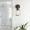 Designers Fountain Anson 5in 1-Light Satin Copper Bronze Industrial Indoor Wall Sconce with Clear Glass Shade 91301-SCB - alternate 2